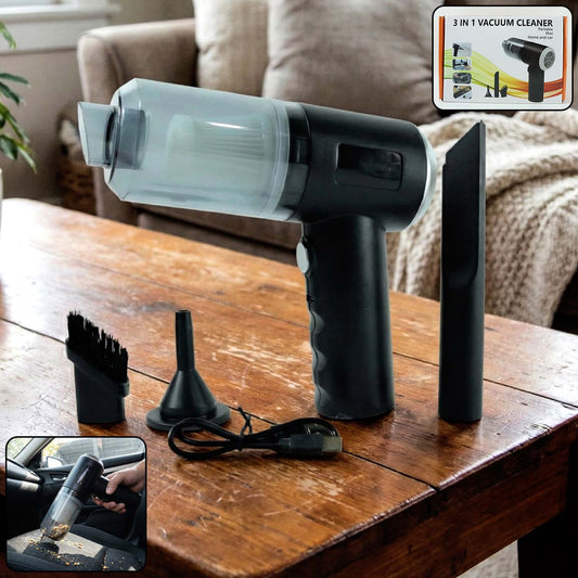 1 Car Mini Vacuum Cleaner With Blower