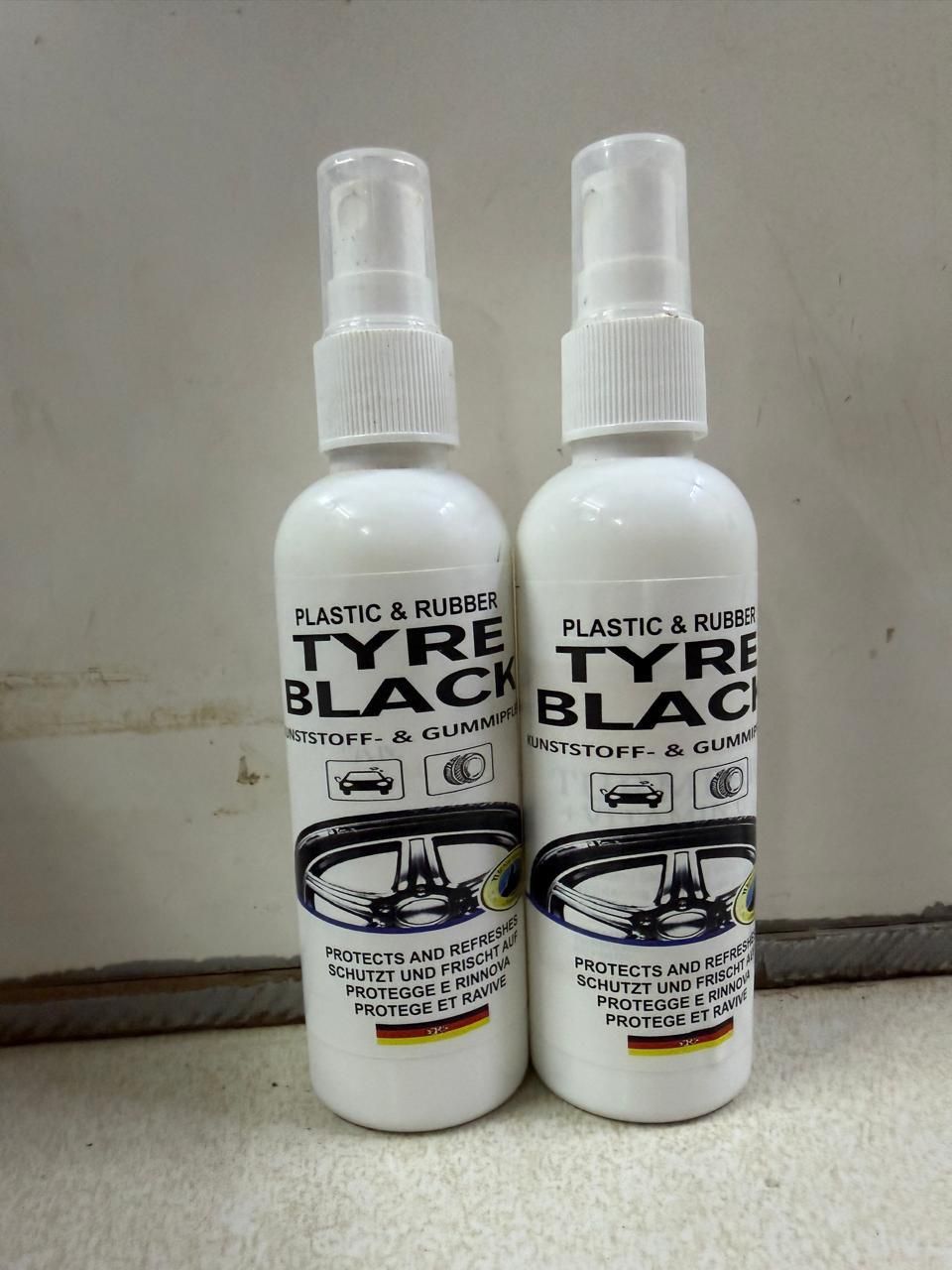 Plastic Rubber Tyre Shine Protector Spray 100 ml (Pack of 2)