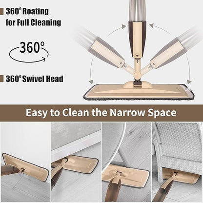 Spray Mop for Floor Cleaning with 360 Degree Rotating Head