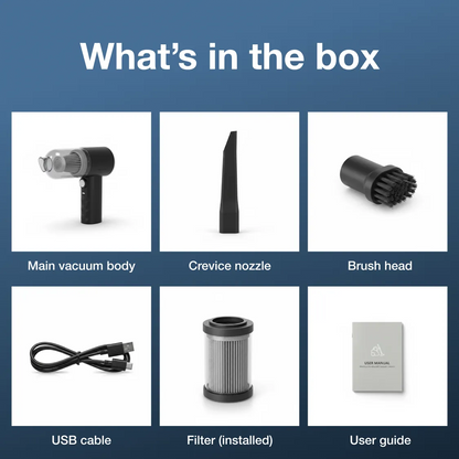 1 Car Mini Vacuum Cleaner With Blower