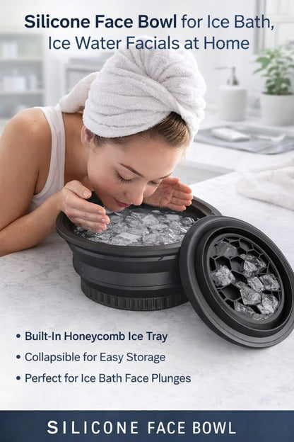 Face Bowl for Ice with Built-in Ice Tray